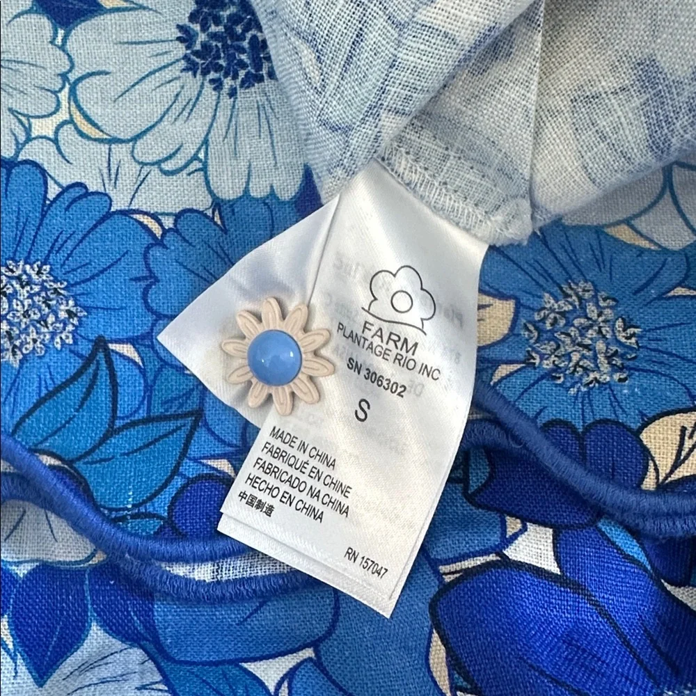 NWT Farm Rio Flower Stripes Top - Picture 4 of 5